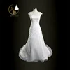 High Quality embroidery tulle mesh unique design Satin wedding dress applique Sequin ball gown