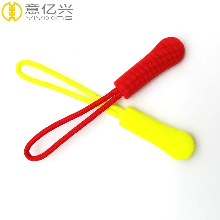 High Quality Nylon Pulls Custom Soft Rubber Embossed Pvc Zipper Pullers