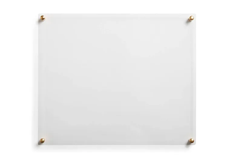 11x14 inch Modern Frames Clear Floating Double Panel Acrylic Picture Frame with Gold Hardware\n