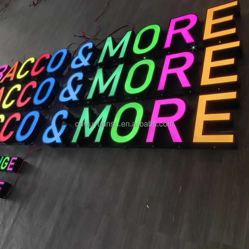 Hongsen Signs Custom Commercial Sign Products Channel Letters Led Rgb ...