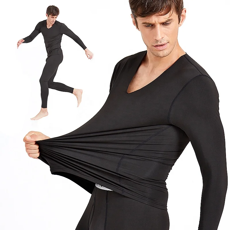 
Mens Winter Inner Wear Set Smooth Knit 3D Cut Assorted Color Thermal Shirt And Pant Long Johns With Open Fly 