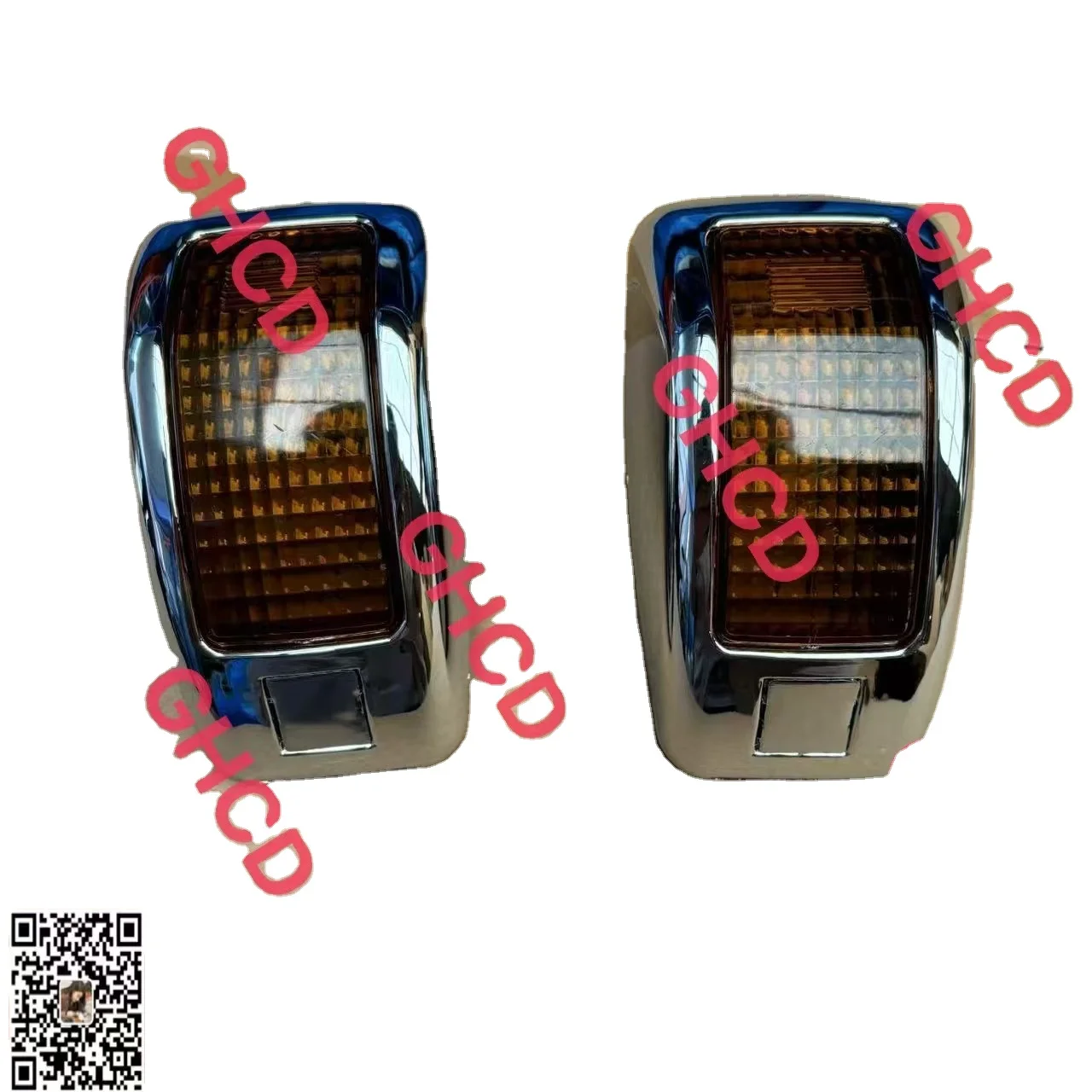 GHCD Hot Product/factory Price  Chrome-plated Light Frame Bulb Type Door Light for Japanese Tuck HIN500/700 factory