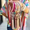 Dvacaman 2019 Leather Mode Oversized Soft Silicone Bracelet Girls Women Key to the Chain Pulse Chain Wheel Jewelry Chain Key