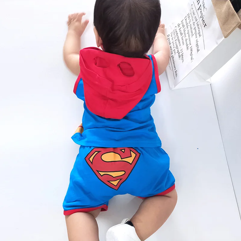 Conjunto De Chaleco Con Capucha Y Pantalones Para Bebe Traje De Spiderman Para Nina Conjunto De Dibujos Animados Ropa De Verano Novedad De 21 Buy Nueva Llegada Verano Nuevo Chaleco Con Capucha Con Pantalones