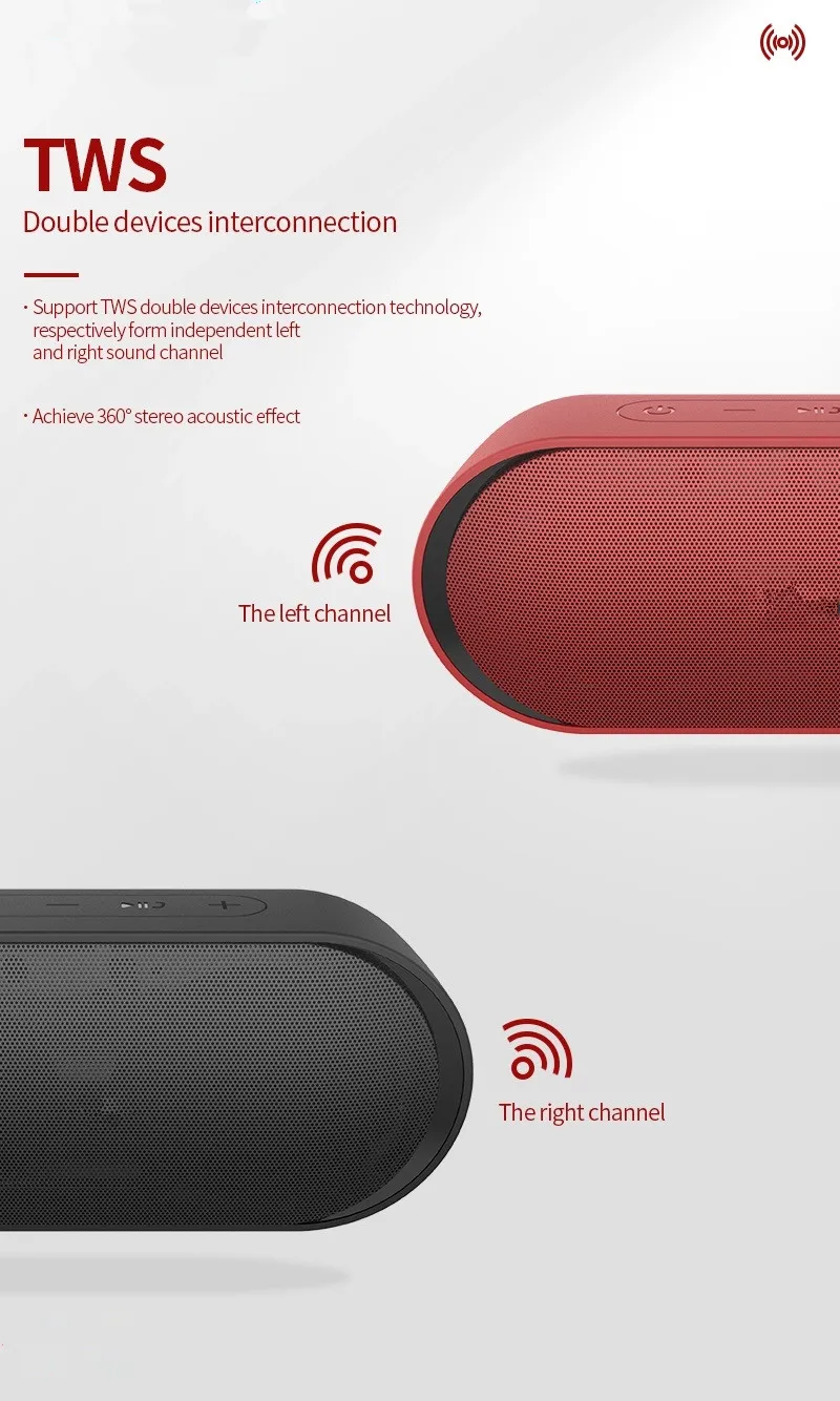 Custom Speaker Wireless BT Outdoor Portable Mini Blue tooth Speaker Waterproof Wireless Speaker - ANKUX.COM