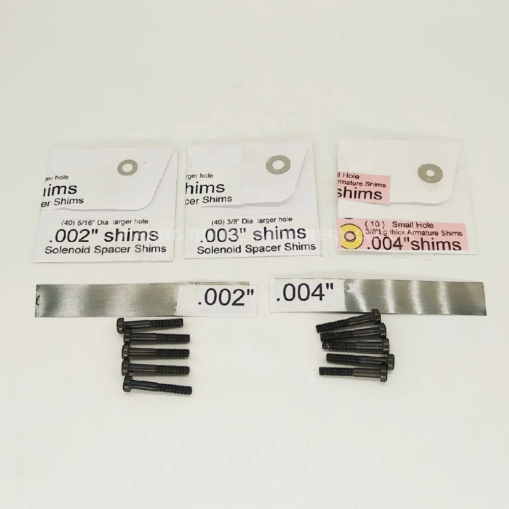 TWO HUNDRED .002"  INJECTOR  ARMATURE SHIMS 94-03 7.3L POWERSTROKE 3/8" dia