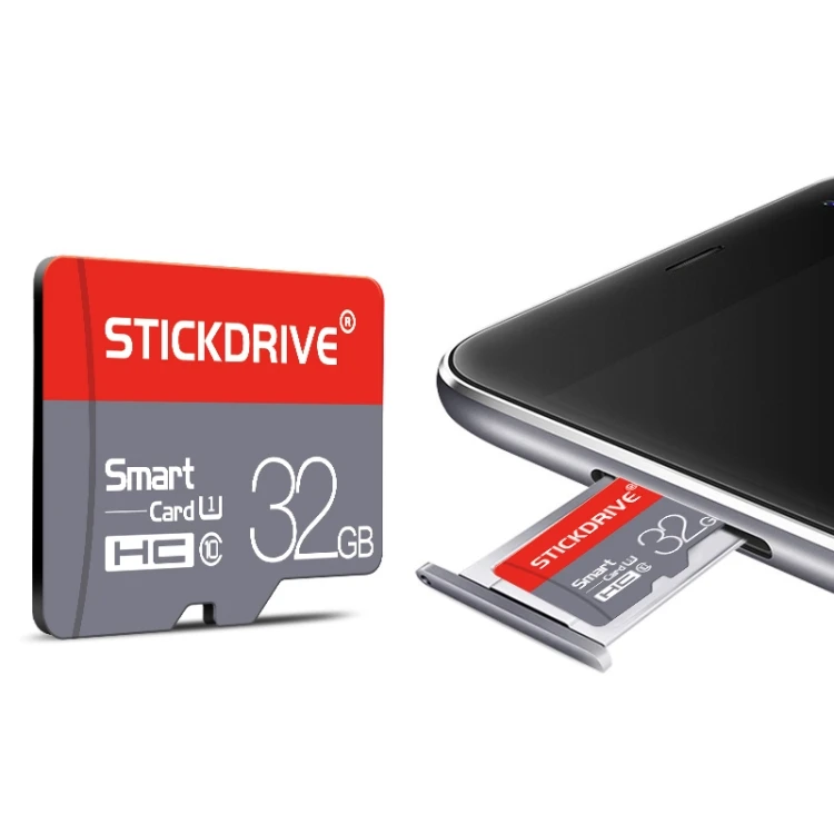 Dropshipping High Speed STICKDRIVE 32GB U1 Red and Grey TF(Micro SD) Memory Card with Factory price - ANKUX.COM