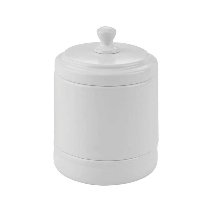 White Matte Design Ceramic Airtight Kitchen Storage Cookie Jar Buy