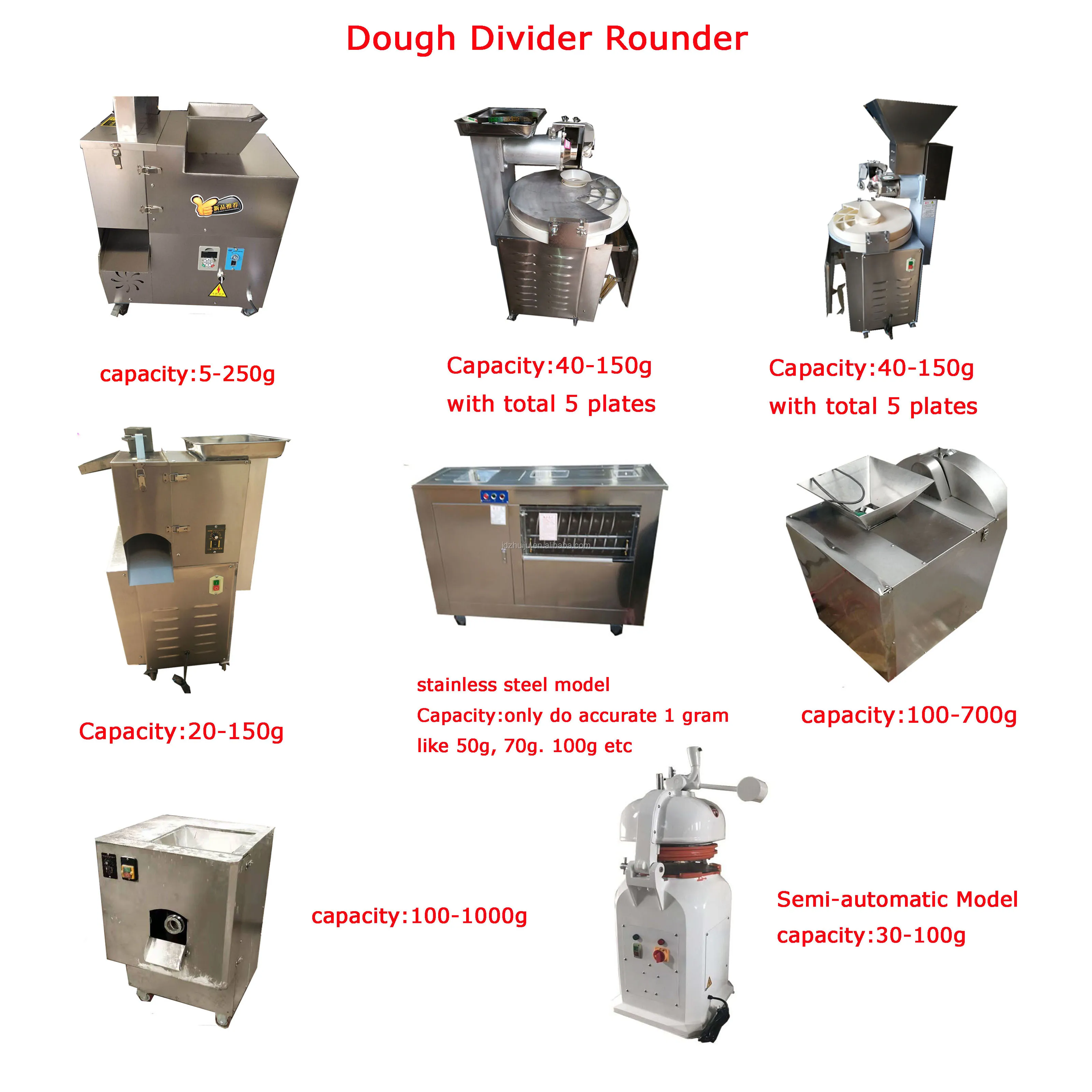 Commercial Kitchen Bakery Equipment Table Top Dough Divider Rounder