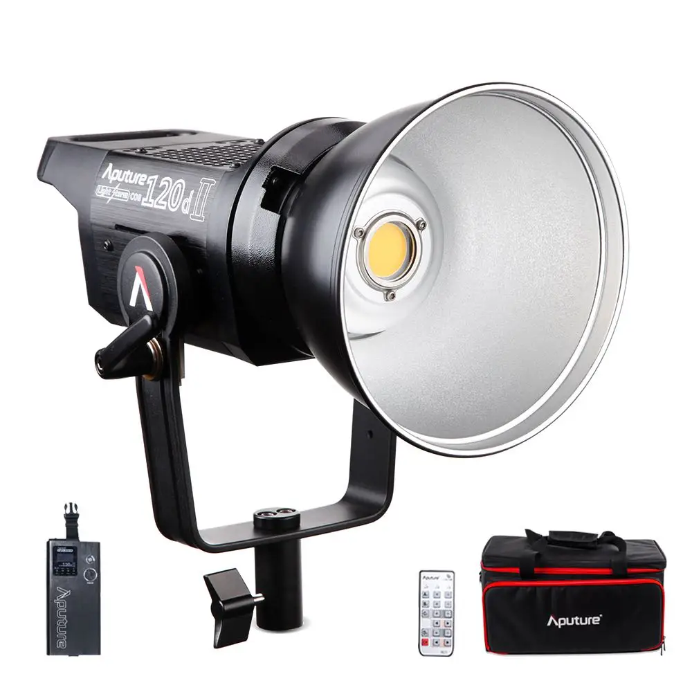Aputure LS C120DII 120D II Daylight 180W LED Continuous V-Mount Video Light 5500K Bowens Mount Daylight Studio Light photography