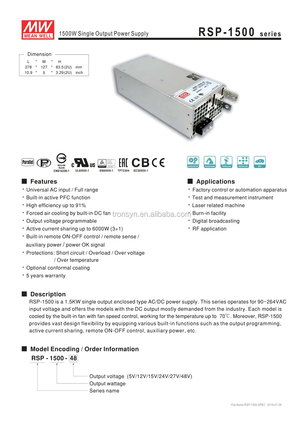 RSP-1500-SPEC-1