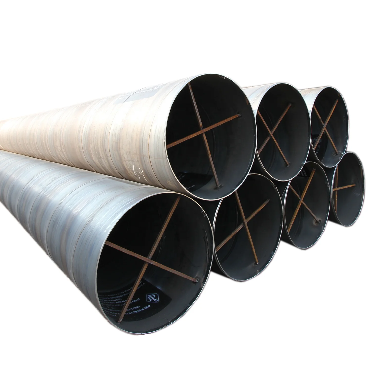 Astm A252 Grade 3 Piling Spiral Welded Steel Pipe Ssaw Steel Pipe - Buy ...