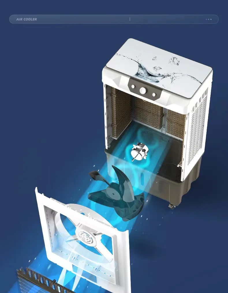 Capacity Industrial Air Cooler, R404a, Portable - detail 6