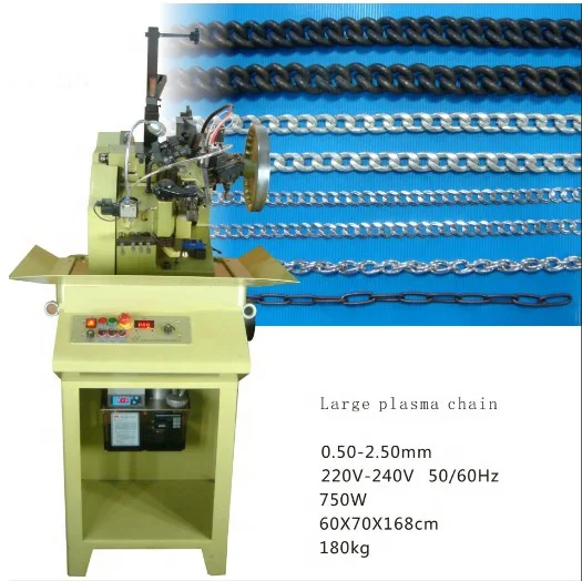 Jewelry Gold Silver Chain Making Machine Large Plasma Chain Knitting