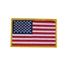 Bulk cheap custom US flag embroidered patch no minimum