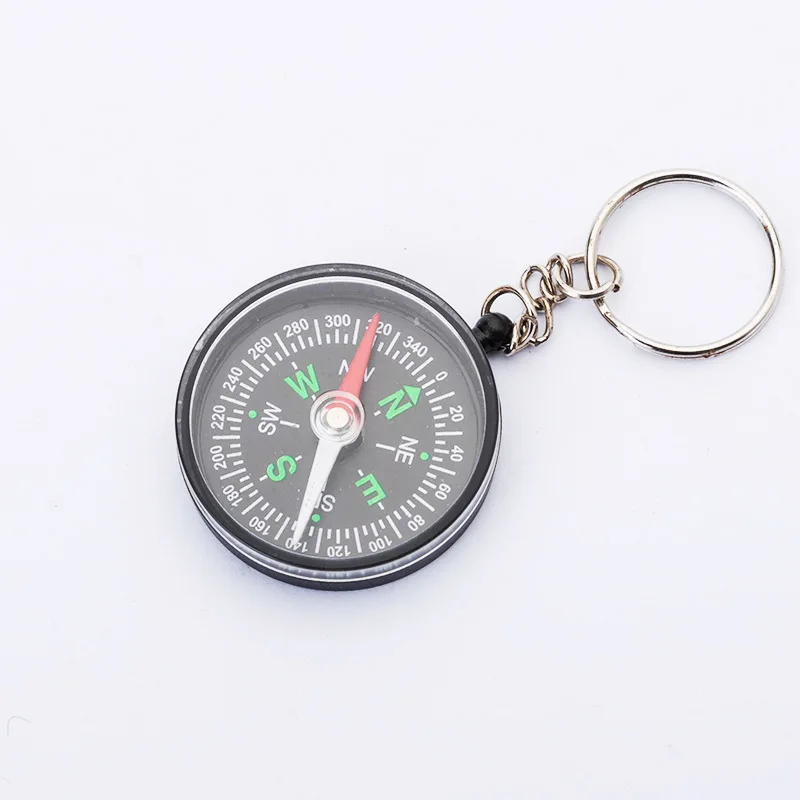 Wholesale 40mm Compass With Key Ring,Outdoor Travel Children Experiment