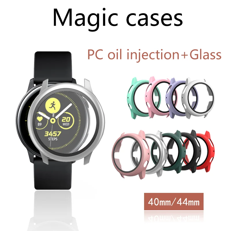 Luxury 40mm 44mm Matte Pc Watch Protector Full Tempered Glass Watch
