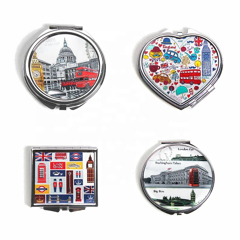 Wholesale Metal Compact Mirrors Cheap Bulk Blank Compact Mirror With