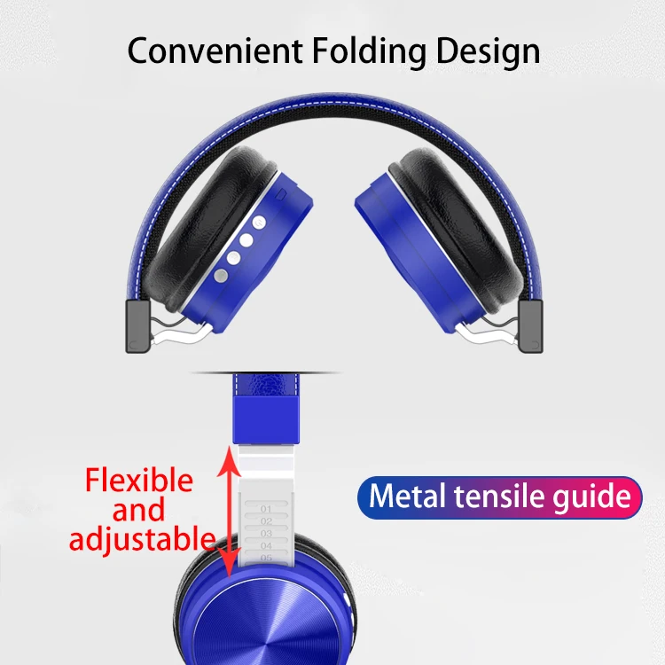 Portable foldable handsfree stereo waterproof head band sports gaming earphones wireless headset - ANKUX.COM