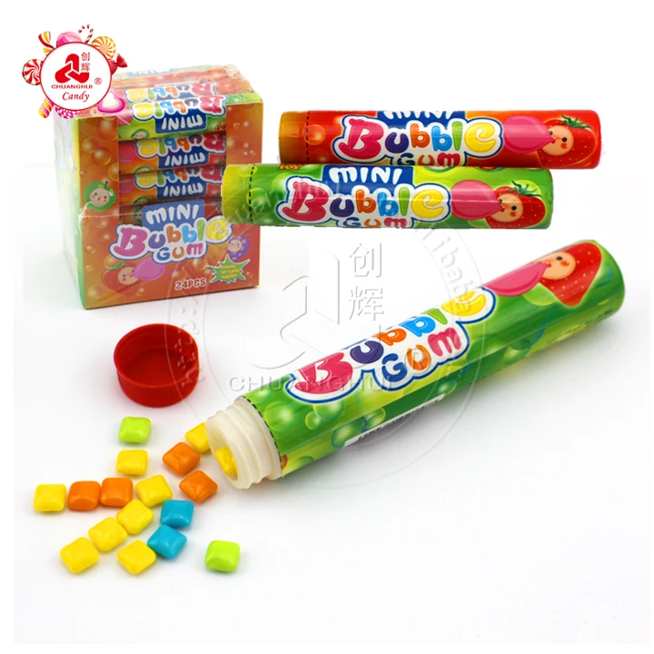 Mini Bubble Gum Tube / Mini Chewing Gum Cube Candy - Buy Mini Bubble ...