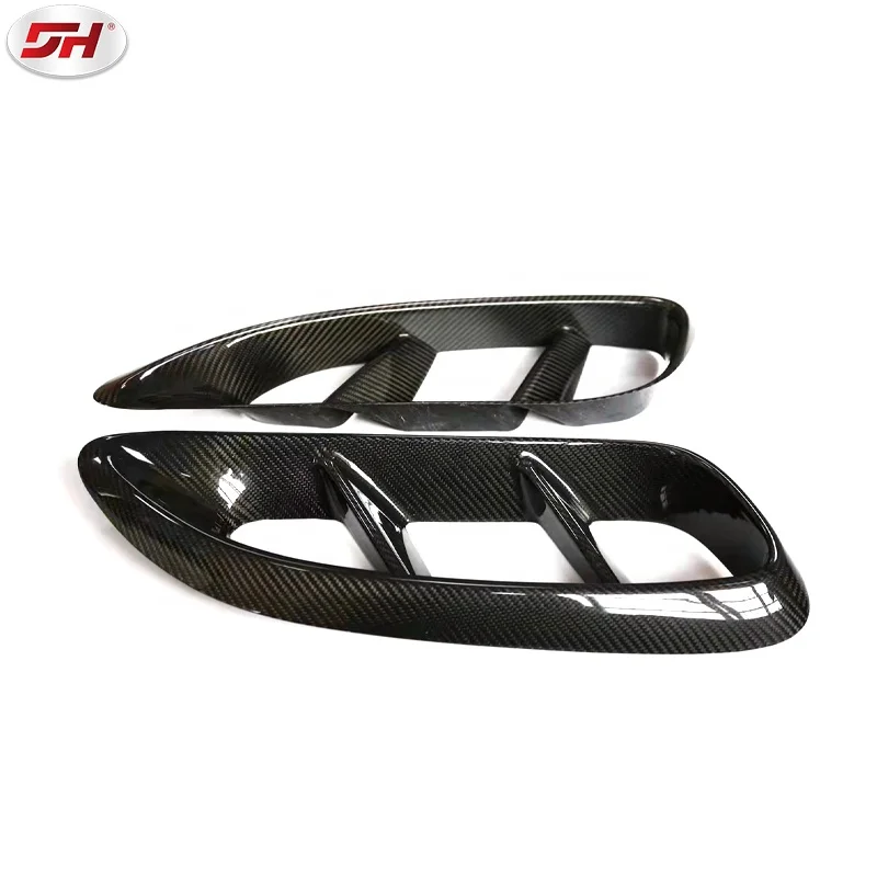 high quality real carbon fiber side fender vents air vents For Porsche 718 cayman boxster