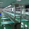 Independent PVC Mobile Phone LED Light Electronics Work Desk Conveyor Belt Assembly Line