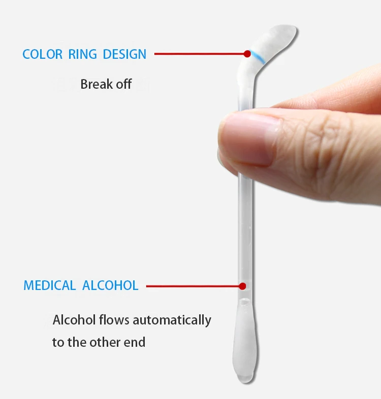 Aliexpress amazon Alcohol cotton swab with liquid medical cotton swabs