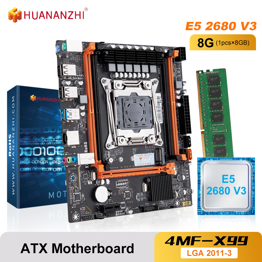 X99 Motherboard Set Lga 2011-3 Kit With Xeon 2680v3 Cpu 16gb (2*8g ...