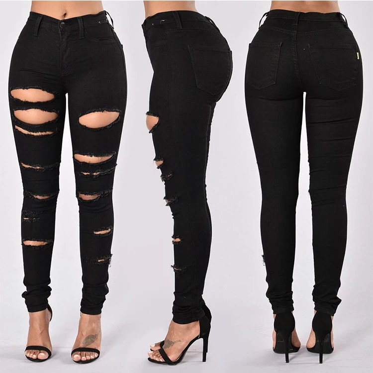 Jeans Negros Mujer Eo