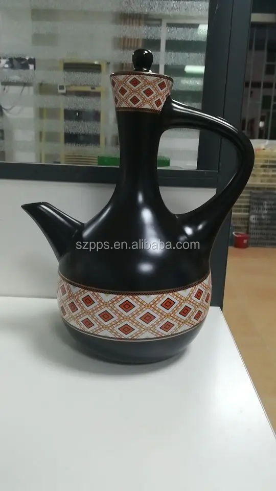 2020 New Arriving Ceramic Jebena With Decal For Ethiopian Coffee