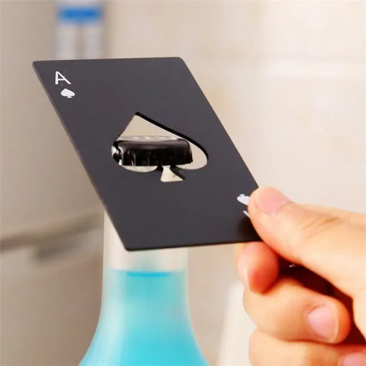 Customized Poker Card Beer Bottle Opener Personalized Funny Zinc Alloy Credit Card Bottle Opener