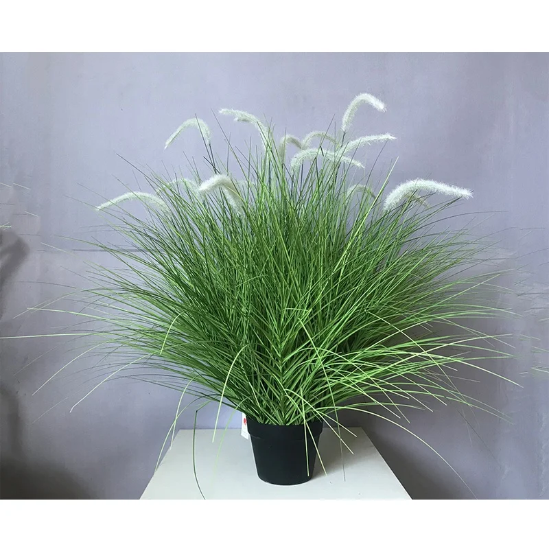 wholesale evergreen 90cm height artificial green bristlegrass