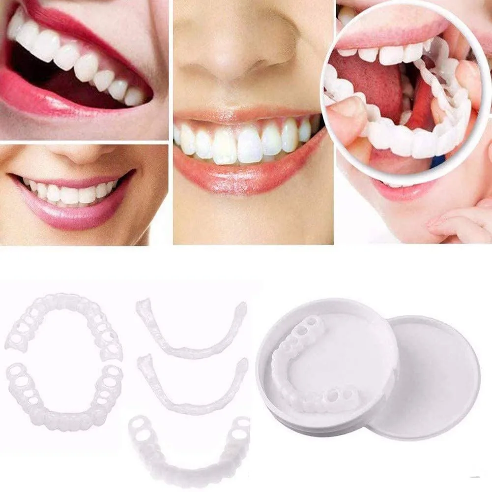 New Snap Smile Upper Lower False Teeth Cover Set Perfect Veneers ...