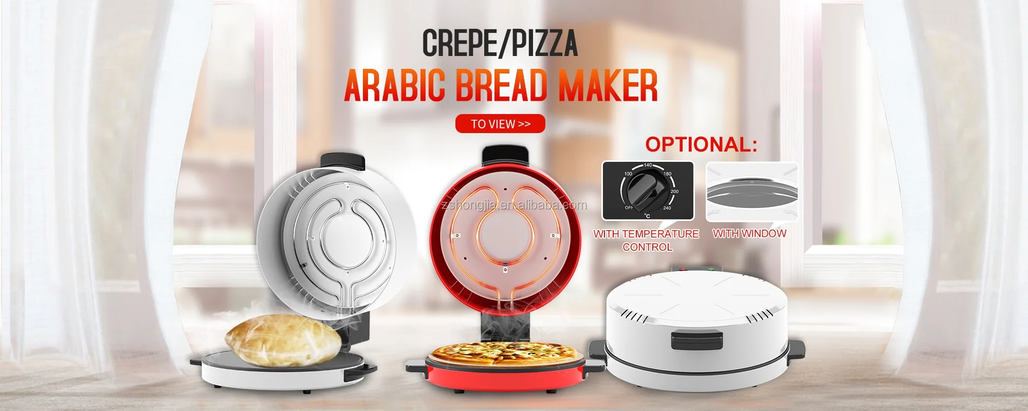 2021 New Arrivals Kitchen Arabic Bread Maker Hj40atd Pita Bread Maker
