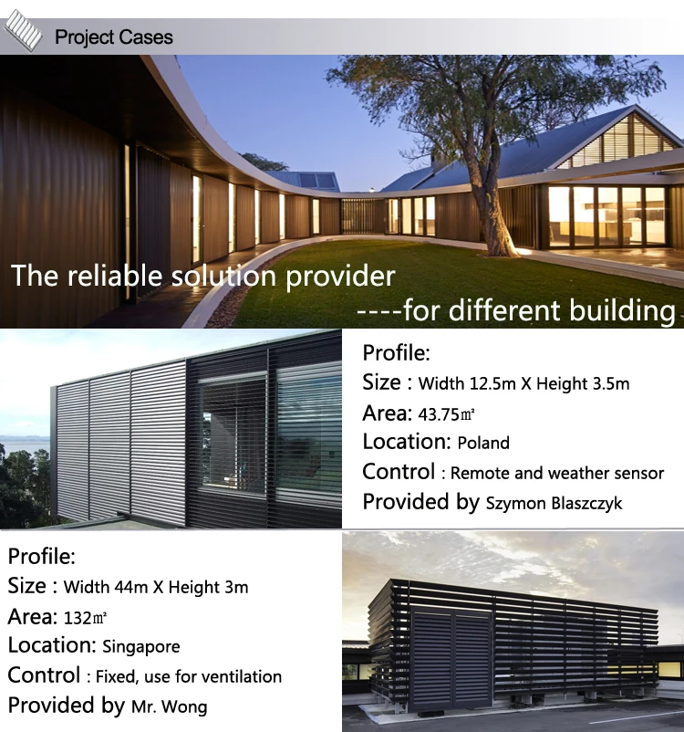 Vergola openning roof sun louver shutter aluminum roof pergola louvre roof