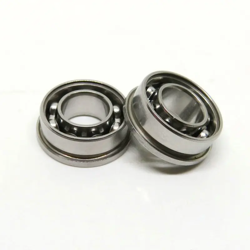 MF105-2RS Metal Flanged Rubber Sealed Ball Bearing Bearings 5x10x4 mm 10 Pcs