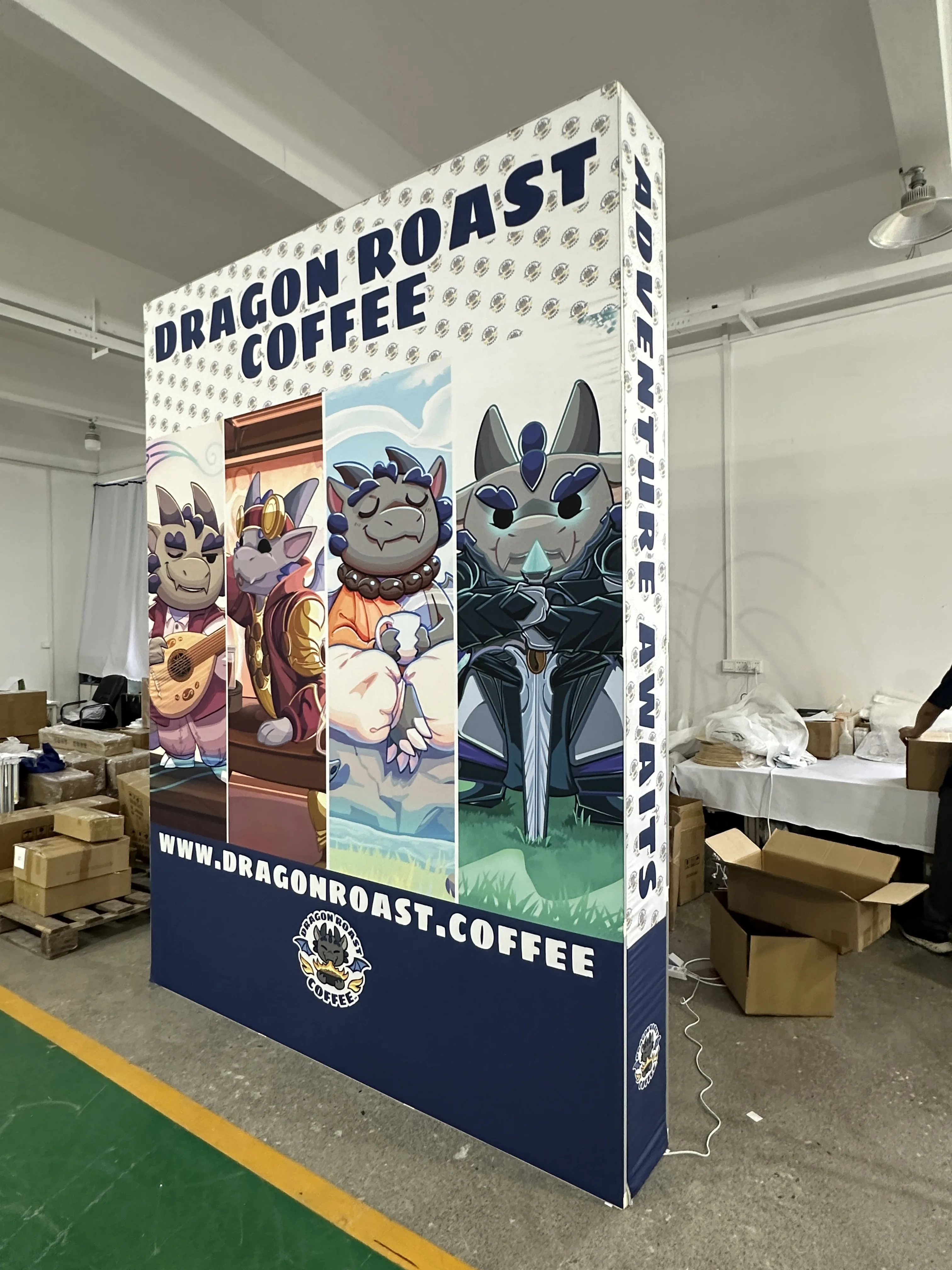 Customized Printing of Trade Exhibition Booths, Portable Exhibition Booth Display with LED Background Exhibition Light Boxes H11df9c54da984463a88ec864bc9ab3e2f