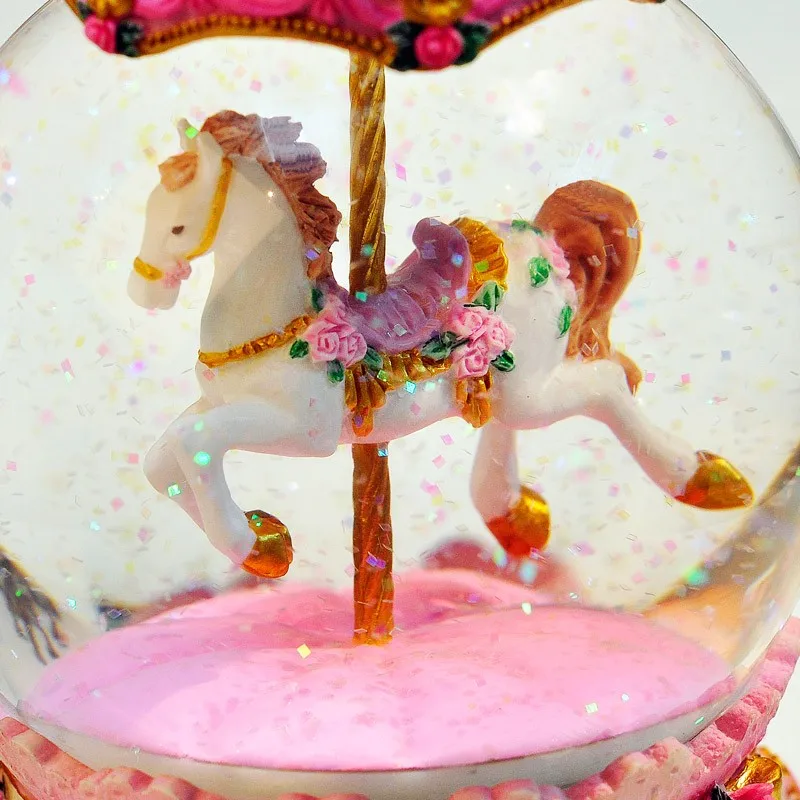 Carousel Snow Globe Gifts With Music And Lights Buy Carousel Snow
