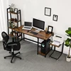 VASAGLE Multi Furniture Sets Brown Mdf Made Inexpensive Corner Desk Custom Built Computer Desk Narrow Office Desk