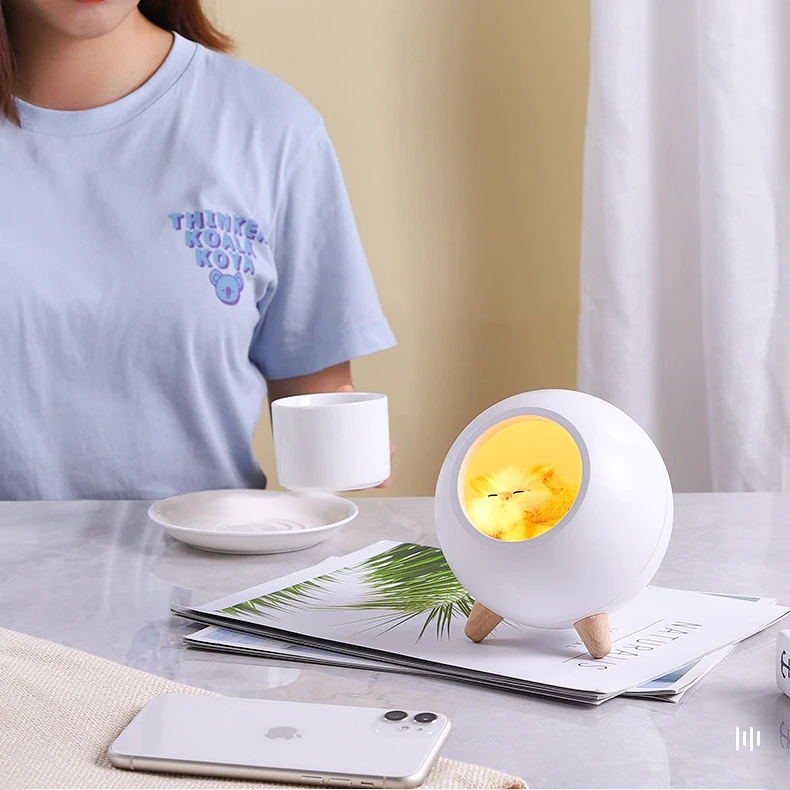 Decorative Mini Portable LED Touch Lamp Speaker Smart Wireless Speaker - ANKUX.COM