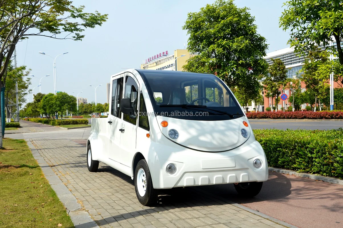 hot selling light duty 2 rows metal pickup truck electric mini