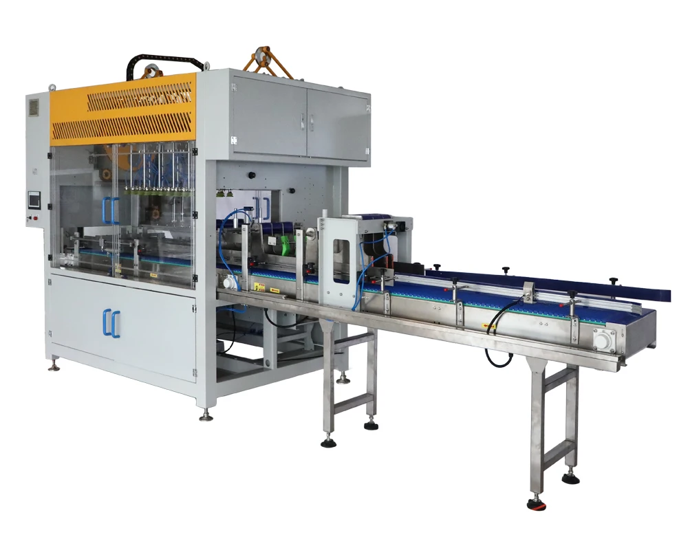 Fully Automatic Vertical Pick & Place case Packer Top Loading case ...