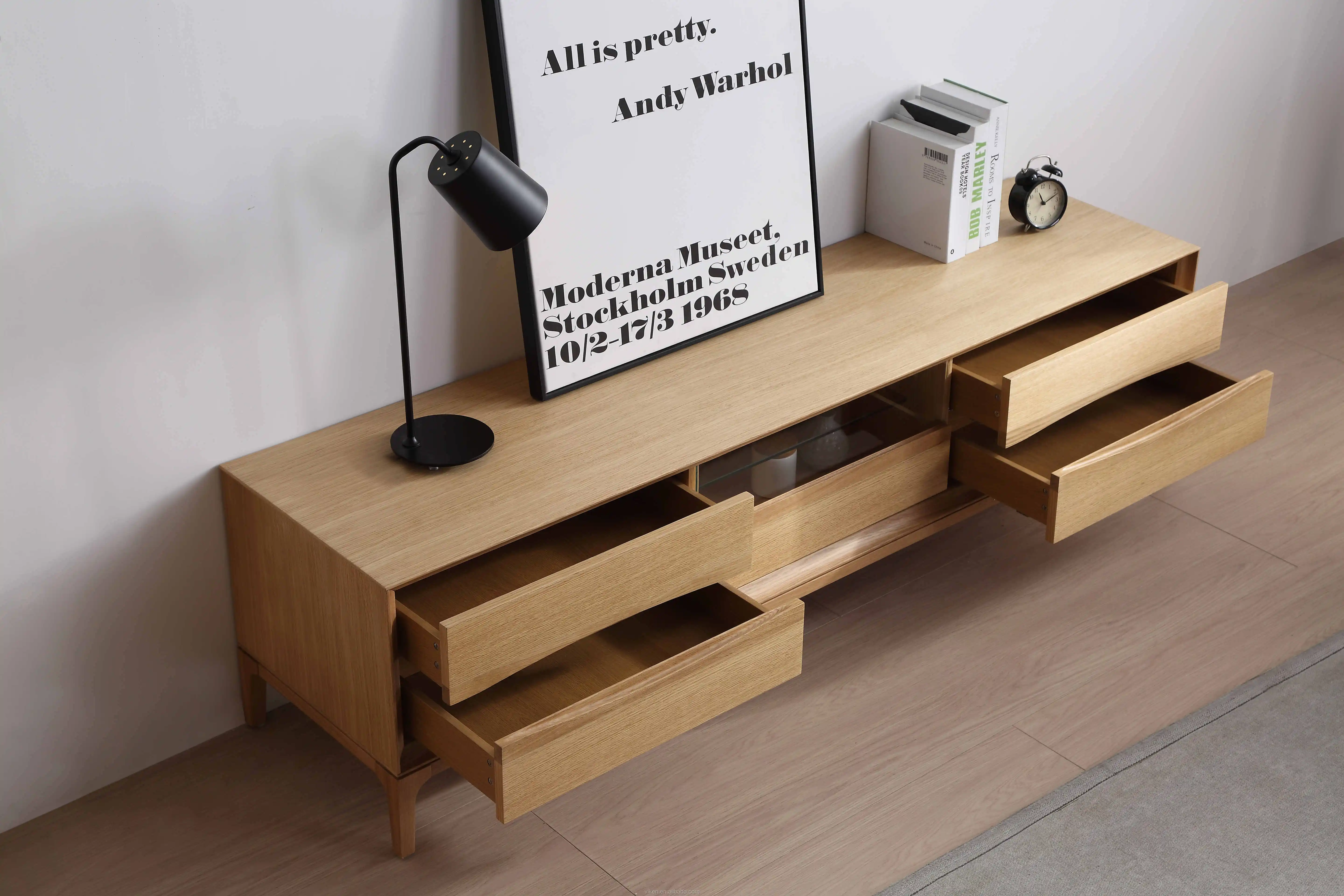Wohnzimmer Möbel Neue Moderne Designs Mit Massivholz Bein Holz Tv