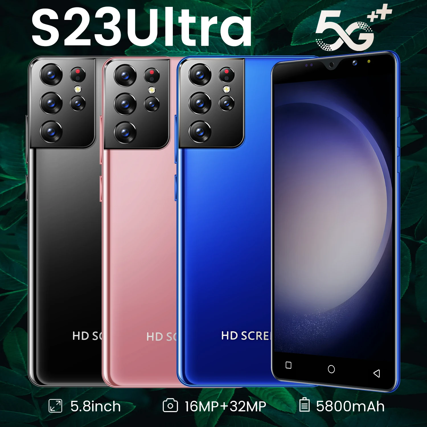 Global Version New S23 Ultra Phone Smartphone 8gb+256gb Android Cellphones Original Unlocked 5g