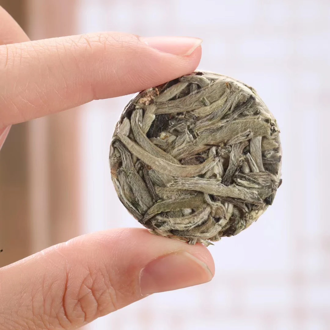 压缩白茶银针白浩银珍迷你蛋糕陀茶5g