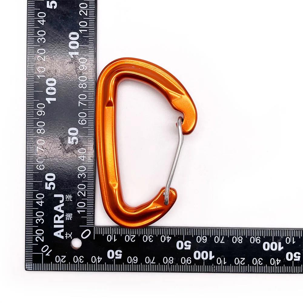 BT-A501 New Design Safety 24kn Lock Clasp Oxidized Custom Clip Hook Climbing Carabiners D-shape Aluminum D Shape Wire Gate Cara