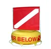 Diver Below warning signal Scuba Choice Deluxe Inflatable Float Bouy diving flag