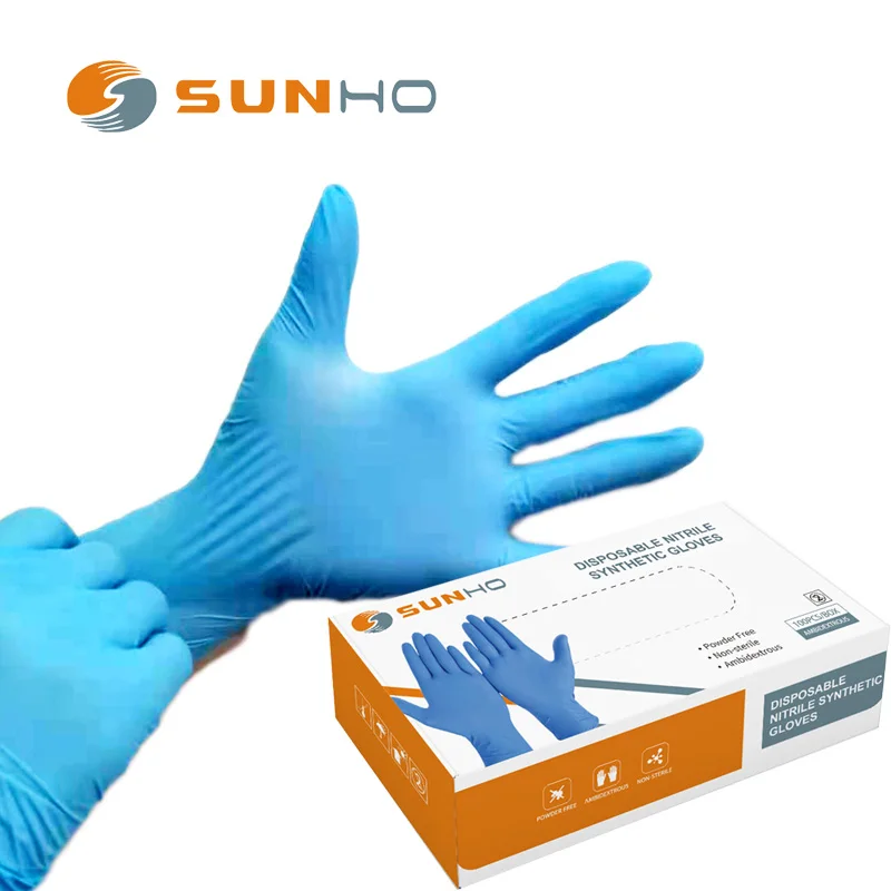 100pcs/bag Wholesale Ome Cheap Nitrile Gloves Examination Food Grade