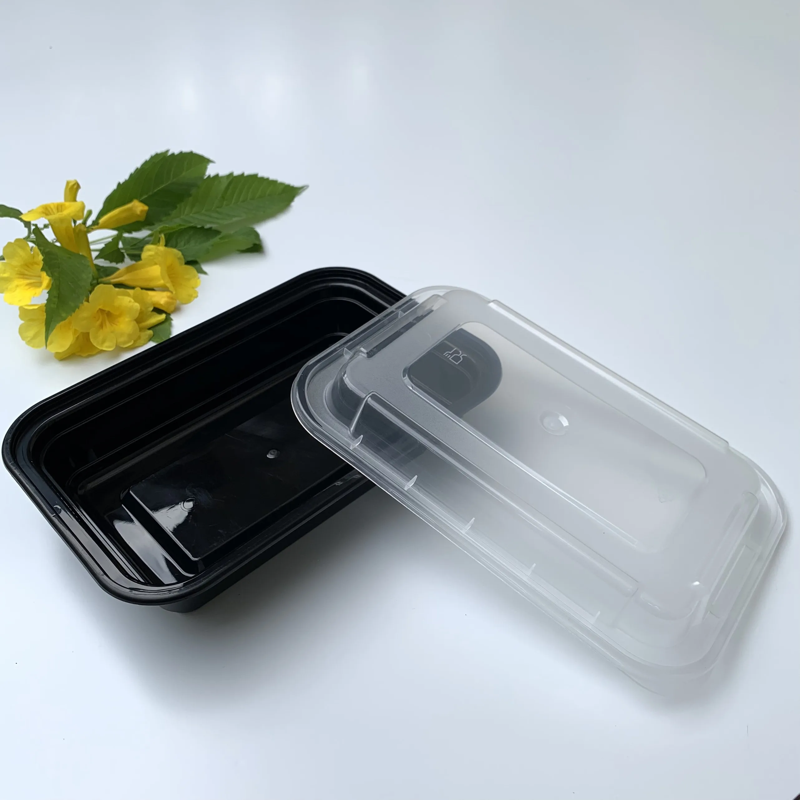Wholesale Rectangular Pp Plastic Disposable Microwave Food Container