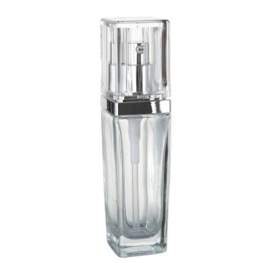 
matte black foundation empty acrylic crystal bottle foundation 